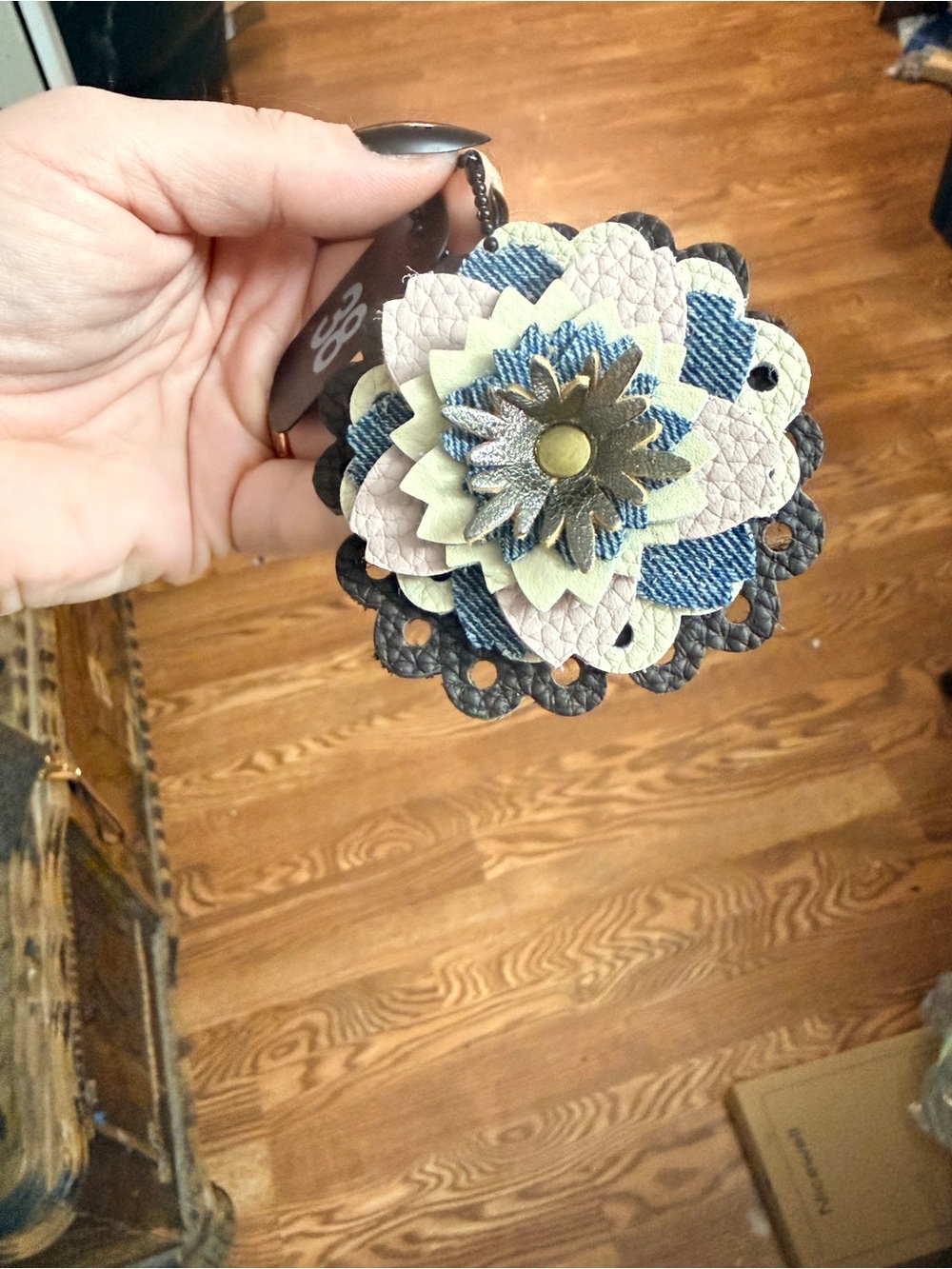 Handmade Floral Bag Charm